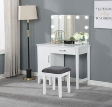 Load image into Gallery viewer, Elijah - Vanity Set With Lighting & Stool - White And Dark Gray