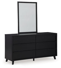 Load image into Gallery viewer, Danziar - Black - Dresser And Mirror
