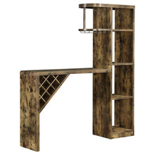 Load image into Gallery viewer, Belvedere - 5-Shelf Home Bar Table Wine Storage - Rustic Nutmeg