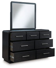 Load image into Gallery viewer, Rowanbeck - Black - Dresser And Mirror