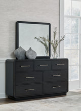 Load image into Gallery viewer, Rowanbeck - Black - Dresser And Mirror