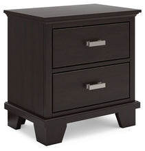 Load image into Gallery viewer, Covetown - Dark Brown - Two Drawer Night Stand