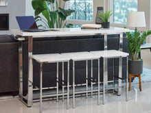 Load image into Gallery viewer, Marmot - 4 Piece Rectangular Counter Height Table Set - Chrome