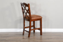 Load image into Gallery viewer, Santa Fe - Double Crossback Barstool - Dark Brown