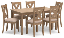 Load image into Gallery viewer, Sanbriar - Light Brown - RECT DRM Table Set (Set of 7)