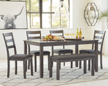 Load image into Gallery viewer, Bridson - Gray - RECT DRM Table Set (Set of 6)