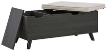 Load image into Gallery viewer, Yarlow - Dark Gray - Storage Bench