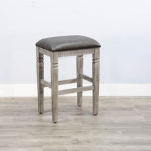 Load image into Gallery viewer, Alpine - 30" Stool With Cushion Seat - Brown / Black