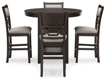 Load image into Gallery viewer, Langwest - Brown - Dining Room Counter Table Set (Set of 5)