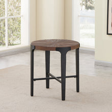 Load image into Gallery viewer, Chevron - Round End Table - Brown
