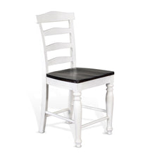 Load image into Gallery viewer, Carriage House - 43" Ladderback Barstool - White / Black