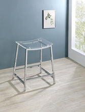 Load image into Gallery viewer, Jovani - Acrylic Backless Bar Stools (Set of 2)