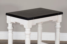 Load image into Gallery viewer, Carriage House - Stool Wih Wood Seat - White / Dark Brown