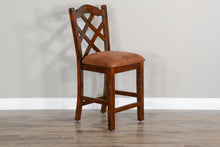 Load image into Gallery viewer, Santa Fe - Double Crossback Barstool - Dark Brown