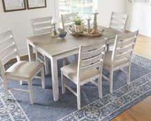 Load image into Gallery viewer, Skempton - White - Dining Room Table Set (Set of 7)