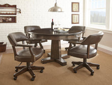 Load image into Gallery viewer, Ruby - 5 Piece Dining Set With Game Table - Brown