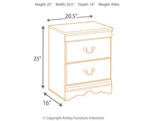 Load image into Gallery viewer, Huey Vineyard - Black - Two Drawer Night Stand