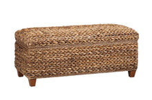 Load image into Gallery viewer, Laughton - Hand - Woven Banana Leaf Storage Trunk - Amber