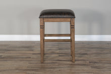 Load image into Gallery viewer, Doe Valley - Backless Stool With Cushion Seat - Brown / Black