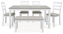 Load image into Gallery viewer, Stonehollow - White / Gray - Rectangular Drm Table Set (Set of 6)