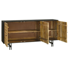 Load image into Gallery viewer, Aminah - 3 Door Wood Accent Cabinet - Natural And Black