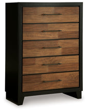 Load image into Gallery viewer, Kraeburn - Brown / Black - Five Drawer Chest