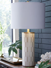 Load image into Gallery viewer, Faridworth - White / Gold Finish - Poly Table Lamp