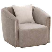 Load image into Gallery viewer, Townsend - Chenille Upholstered Rolled Arm Chair - Latte