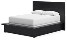 Load image into Gallery viewer, Londer - Black - Queen Panel Bed