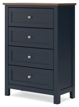 Load image into Gallery viewer, Landocken - Brown / Blue - Four Drawer Chest