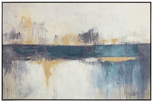 Gatesford - Blue / White / Tan - Wall Art