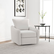 Load image into Gallery viewer, Madia - Upholstered Sloped Arm Swivel Glider Chair - Vanilla