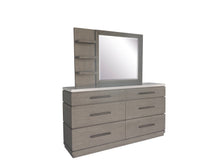 Load image into Gallery viewer, Pure Modern Bedroom - 6 Drawer Dresser And Mirror - Moonstone