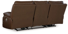 Load image into Gallery viewer, Vonryan - Tobacco - Power Reclining Sofa With Adj Headrest