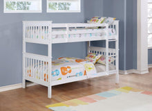 Load image into Gallery viewer, Chapman - Wood Twin Over Twin Bunk Bed With Mattress - White