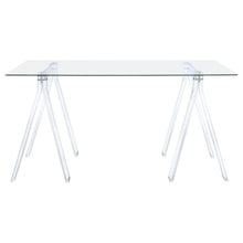 Load image into Gallery viewer, Amaturo - Glass Top Acrylic Writing Desk - Clear