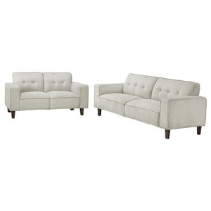 Deerhurst - Upholstered Tufted Track Arm Sofa Set