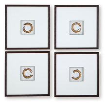 Load image into Gallery viewer, Dallbourne - White / Gold Finish - Wall Art Set (Set of 4)