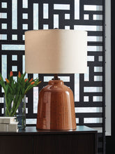 Load image into Gallery viewer, Aaleahya - Rust - Glass Table Lamp