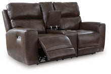 Load image into Gallery viewer, Crossplex - Smoke - Power Recline Loveseat / Console / Adjustable Headrest