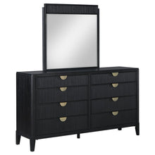 Load image into Gallery viewer, Brookmead - 8-Drawer Dresser With Mirror - Black