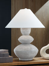 Load image into Gallery viewer, Brickdon - Distressed White - Poly Table Lamp