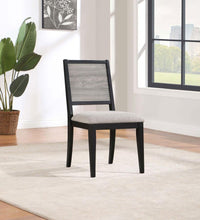Load image into Gallery viewer, Elodie - Wood Dining Side Chair (Set of 2) - Gray And Black