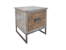 Load image into Gallery viewer, Mita - End Table - Honey Brown / Light Gray