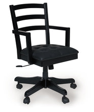 Load image into Gallery viewer, Wildenauer - Brown / Black - Home Office Swivel Desk Chair
