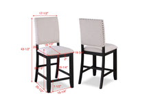 Load image into Gallery viewer, Regent - Counter Height Chair (Set of 2) - Charcoal Black