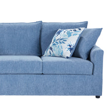 Load image into Gallery viewer, Sylvie - 2 Piece Living Room Set (Sofa &amp; Swivel Chair) - Blue And White Print