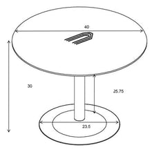Load image into Gallery viewer, Cora - Round Wood Top Dining Table - Brown Walnut