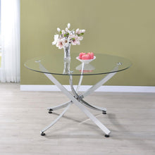 Load image into Gallery viewer, Beckham - Round Glass Top Dining Table