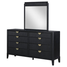 Load image into Gallery viewer, Brookmead - 8-Drawer Dresser With Mirror - Black